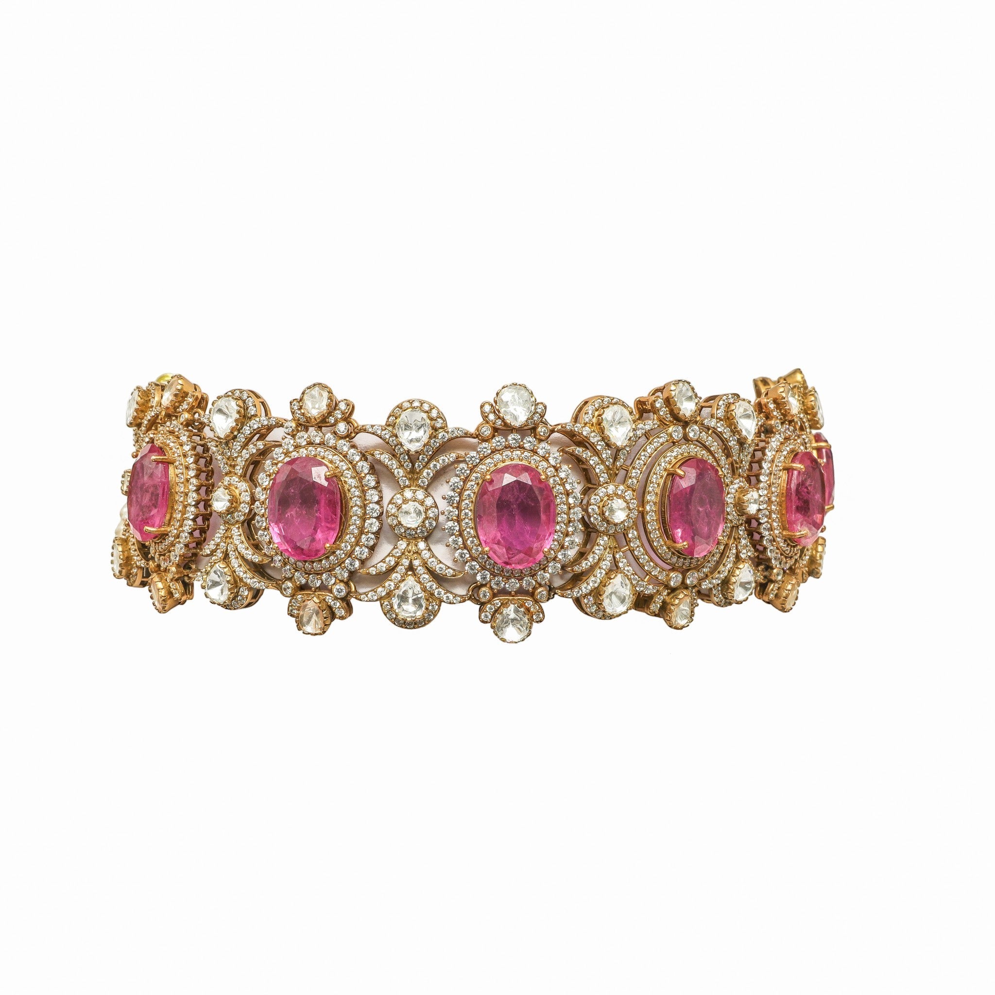 Ratnavali Ruby & Pearl Heritage Choker